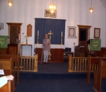 In Millertown Communty Church.  Photo by Teresa Greene