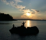 Fly Fishing at mouth of Victoria River Photo by Barry Strowbridge
